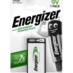 Batteria Energizer POWER PLUS RECH 9V E-Block 175 mAh 1 pz