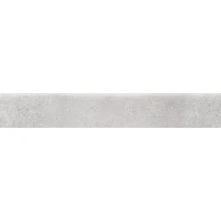 Battiscopa in gres porcellanato Calcis light grey 7,5x60 cm
