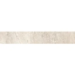 Battiscopa in gres porcellanato effetto marmo beige lucido48x7 cm