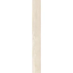 Battiscopa in gres porcellanato Streetwood bianco 7x60,6 cm