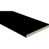 Battisedia in mdf rivestito nero 12 cm