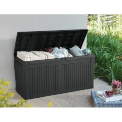 Baule da esterno Keter Comfy storage box grigio 270 l 116,7x44,7 cm