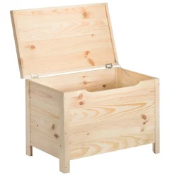 Baule in legno con piedini 70x40x48 cm