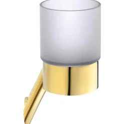 Bicchiere porta spazzolino a parete 68x162 mm Oro
