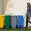 Bidone spazzatura con pedale Stefanplast Urban Eco System 80 l blu