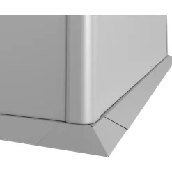 Bordo di protezione falciatura per prato Biohort 2x2 m Argento met