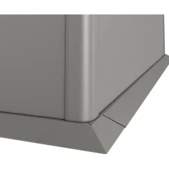 Bordo di protezione falciatura per prato Biohort 1,5x1 m Grigio quarzo met