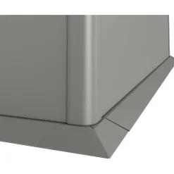 Bordo di protezione falciatura per prato Biohort 1x0,5 m Grigio quarzo met