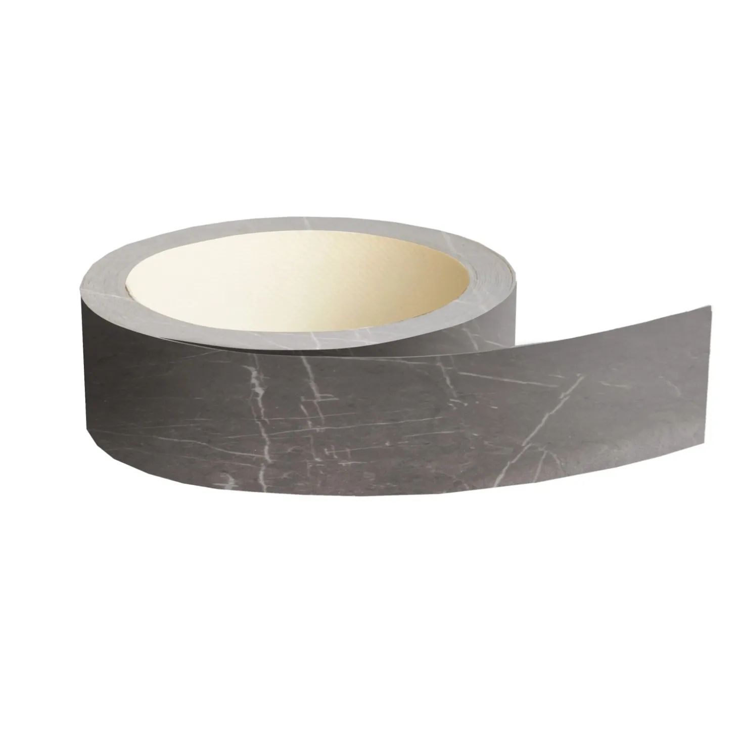 Bordo per top cucina preincollato marmo nero venato 44x5000 mm