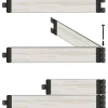 Bordura modulare in WPC, marrone, 1 x 1 m