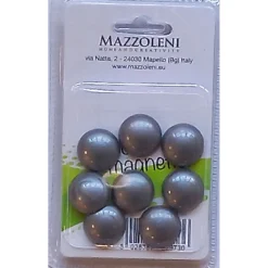 Bottoni magnetici in pvc argento 8 pz