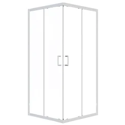Box doccia Indigo quadrato trasparente sp 6 mm 68x80x190 cm