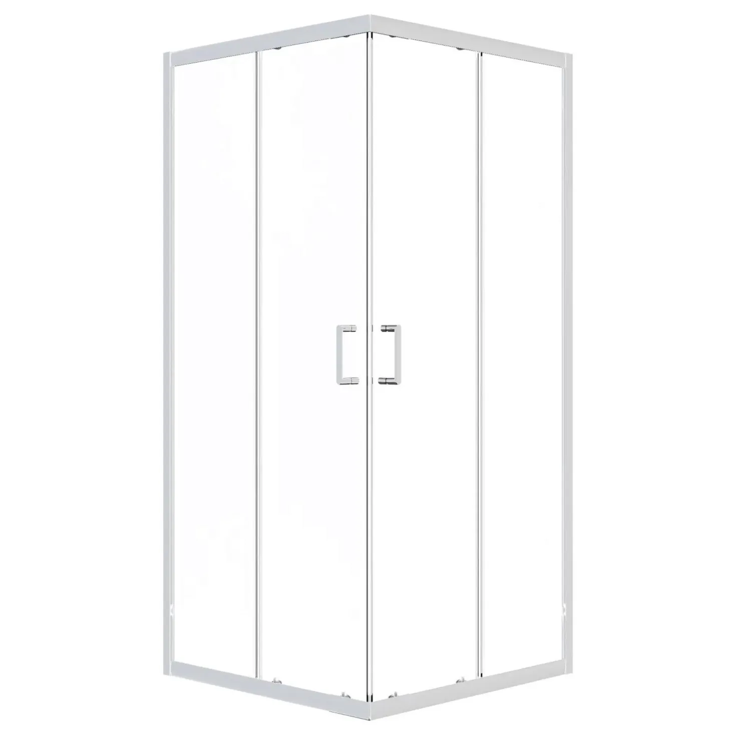 Box doccia Indigo quadrato trasparente sp 6 mm 68x80x190 cm