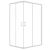 Box doccia rettangolare Indigo 88-100 x 68-80 cm H 190 cm cromo