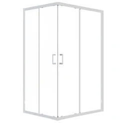 Box doccia rettangolare Indigo 88-100 x 68-80 cm H 190 cm cromo