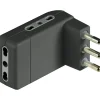 BTicino Corner adattatore salvaspazio 3 prese 16 A grigio