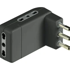 BTicino Corner adattatore salvaspazio 3 prese 16 A grigio