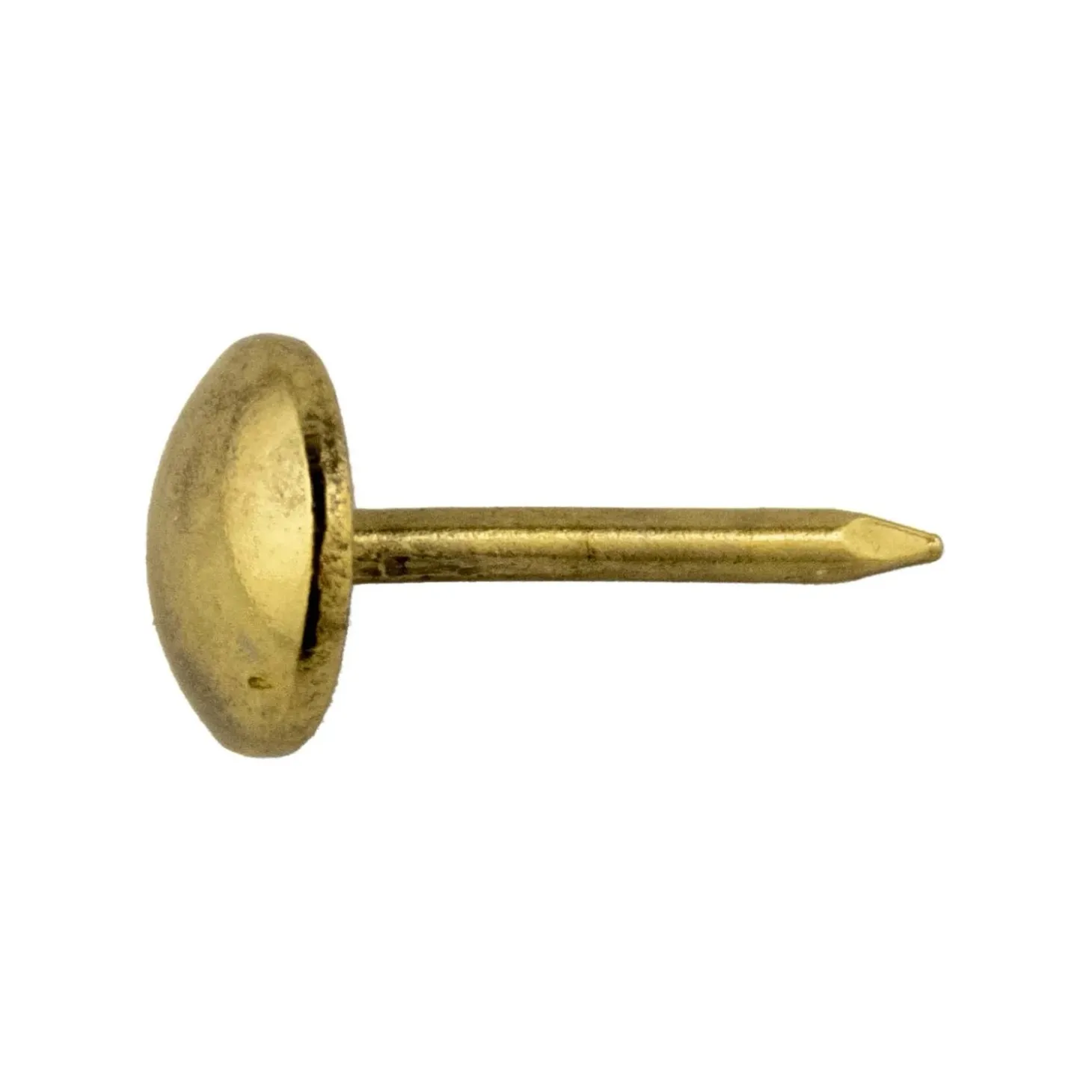 Bulletta testa bombata decorativa ottone 8 mm 30 pz