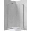 Cabina doccia Juraguá con piatto quadrato Caimito vetro opaco 900x1850 mm cromo