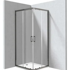 Cabina doccia Juraguá con piatto rettang Zulueta Idrostile 800x1950 mm titanio