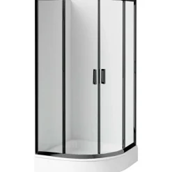 Cabina doccia Juraguá con piatto semicircol Caimito Idrostile 900x1850 mm bianco
