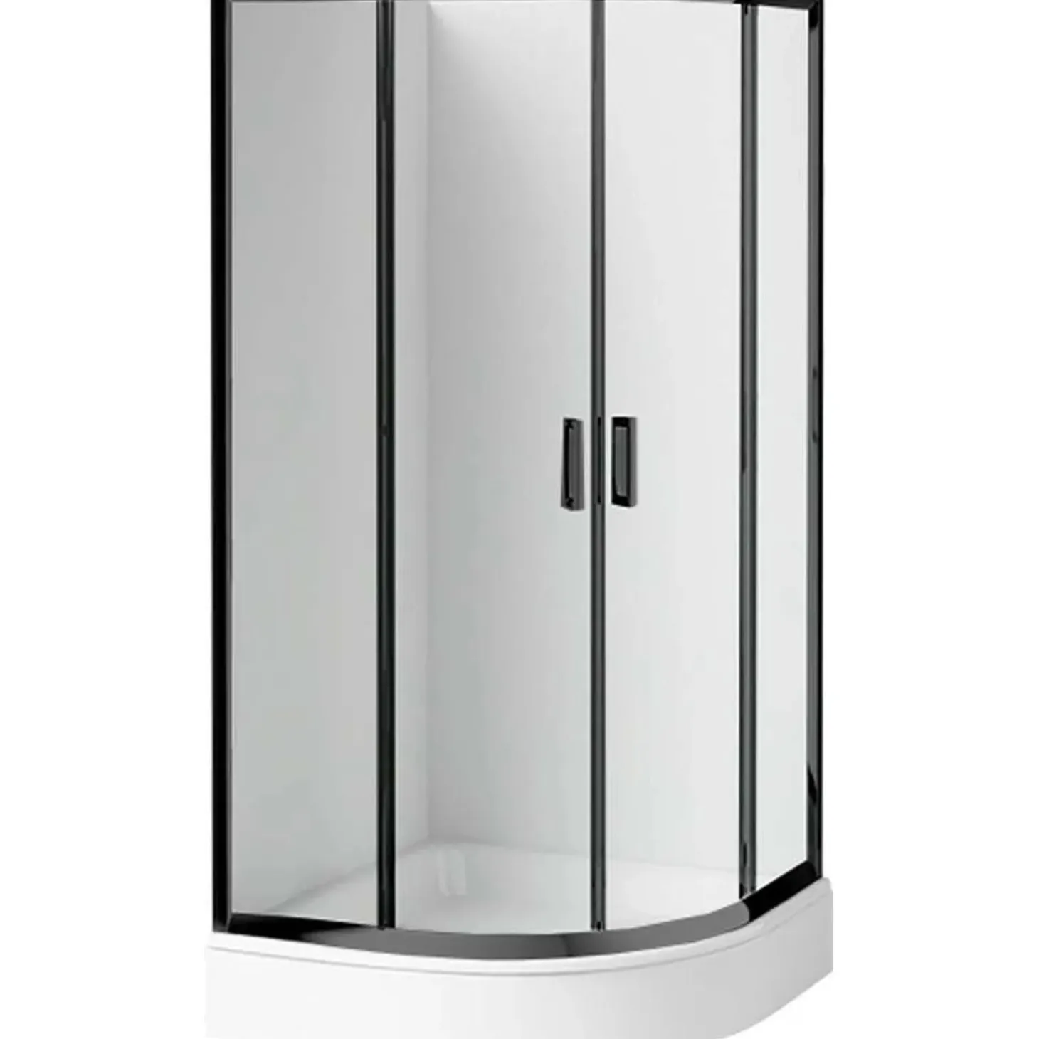 Cabina doccia Juraguá con piatto semicircol Caimito Idrostile 900x1850 mm bianco