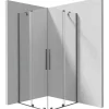 Cabina doccia quadrata Cabaiguán Idrostile 900x1950 mm titanio