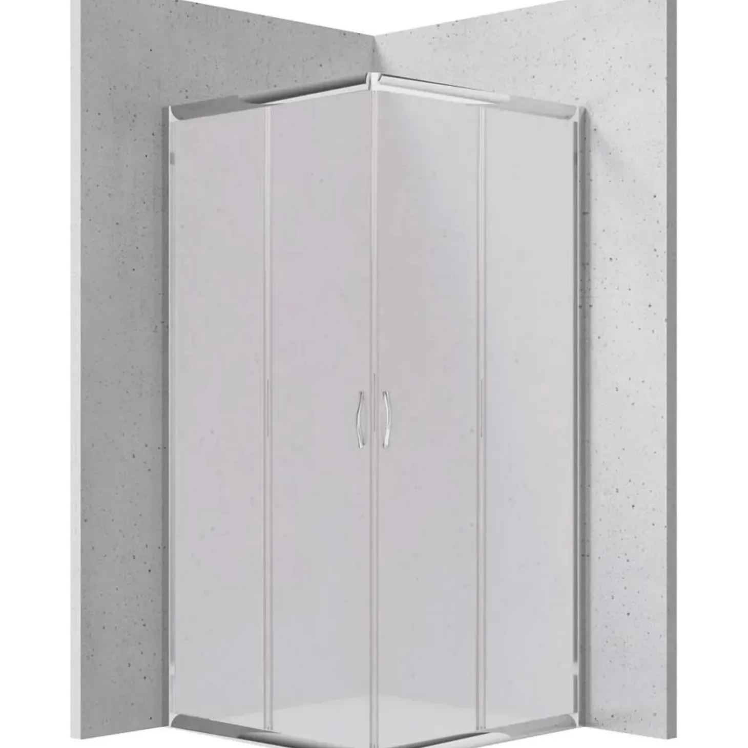Cabina doccia quadrata Caimito Idrostile Cabaiguán 800x1850 mm cromo