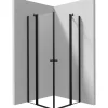 Cabina doccia quadrata Coliseo Idrostile Cabaiguán 900x2000 mm nero