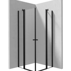 Cabina doccia quadrata Coliseo Idrostile Cabaiguán 900x2000 mm nero