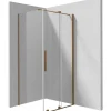Cabina doccia rettangolare Cabaiguán Idrostile 1200x1950 mm bronzo spazzolato