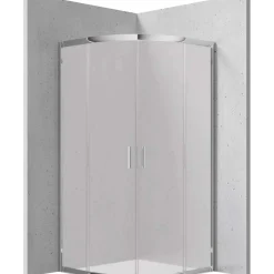 Cabina doccia semicircolare Caimito Idrostile Coliseo 900x1850 mm cromo