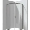 Cabina doccia semicircolare Zulueta Idrostile 900x1950 mm titanio