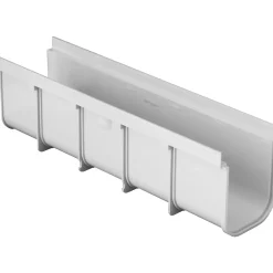 Canale modulo base grigio 13 cm x 15 cm x 50 cm