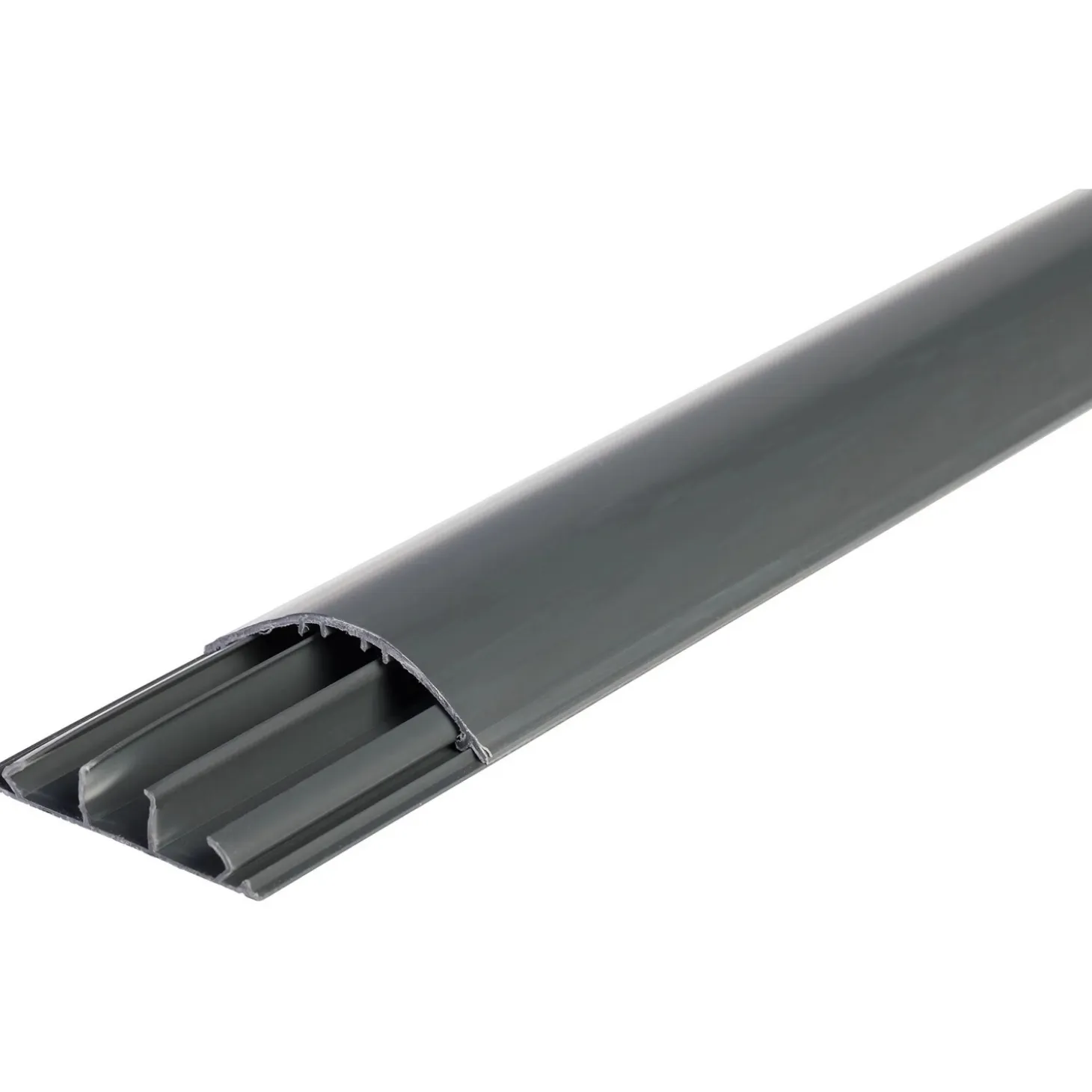 Canale sovrapavimento a 3 vie larghezza 69 mm grigio 2 m