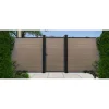 Cancello in WPC effetto legno Teck per pannello 90x180 cm legno