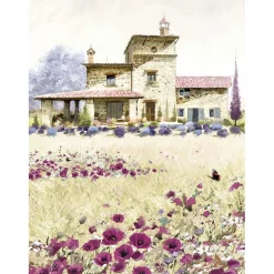 Canvas stampato immagine Tuscany House 60x80 cm
