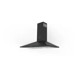 Cappa a piramide in acciaio Eolo 90 cm nero