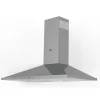 Cappa a piramide in acciaio Eolo 90 cm grigio