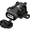 Caricatore USB da moto e auto 12/24V con con fissaggio a vite 2400mA