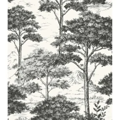 Carta da parati Bosco nero 10,05 m x 53 cm