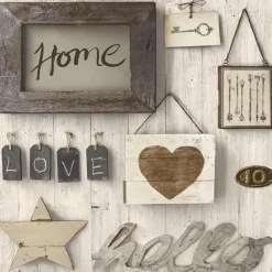 Carta da parati decorativa home sweet home