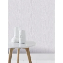 Carta da parati decorativa unito tessile grigio