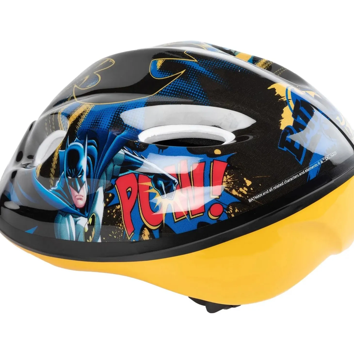 Caschetto bici Batman taglia M nero e giallo