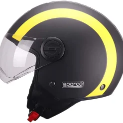Casco moto Demi Jet Sparco SP601 nero/giallo M