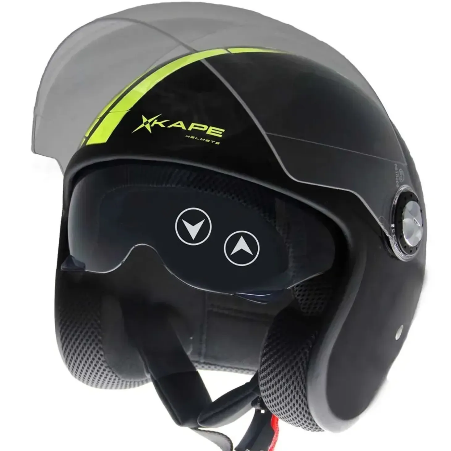 Casco moto Jet Xkape 2206 nero tg. M