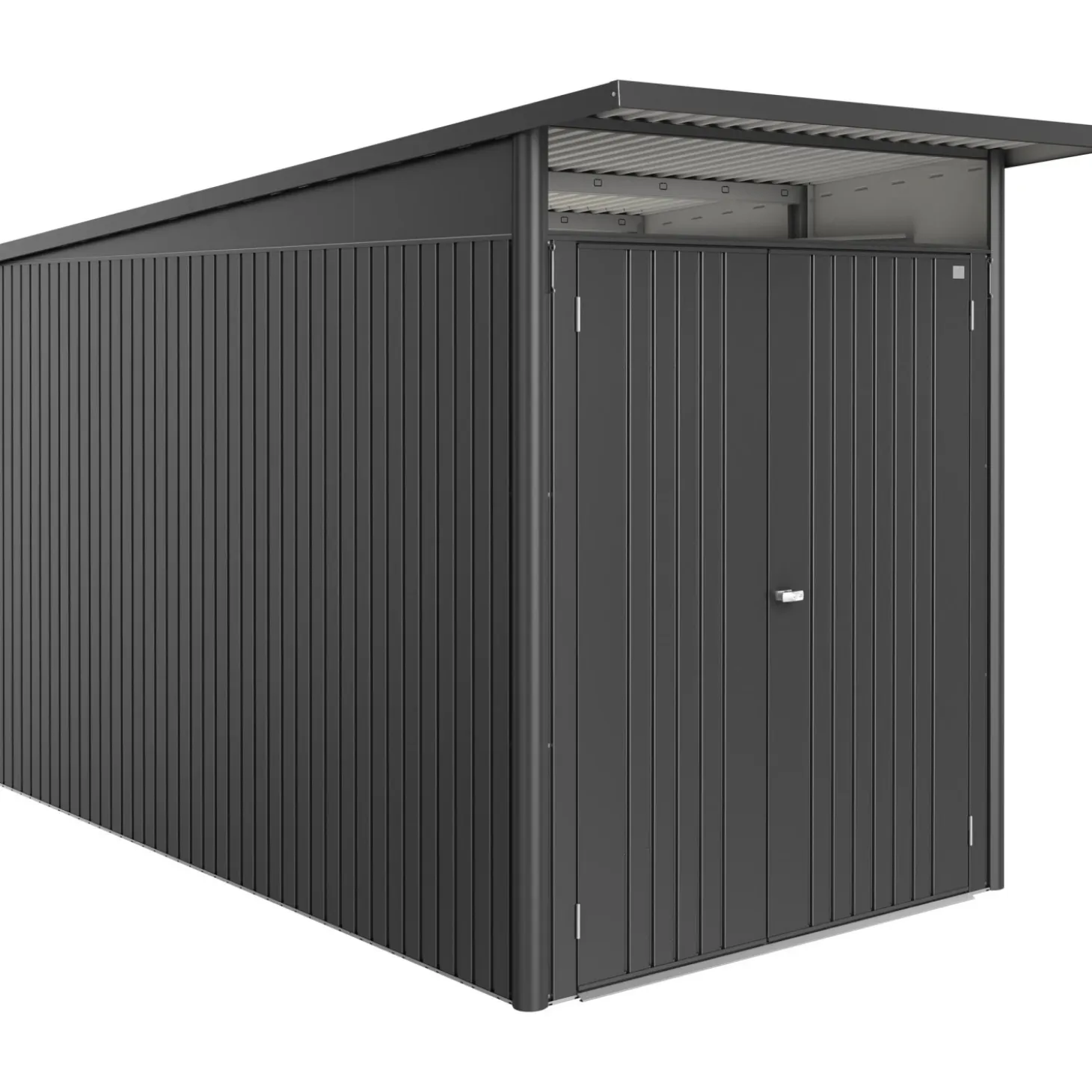 Casetta da giardino AvantGarde ECO A4 Grigio scuro metal. 209x172x332 cm 2 porte