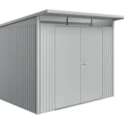 Casetta da giardino Biohort AvantGarde sp 0,5 mm 260x220x218 cm argento 2 batt.