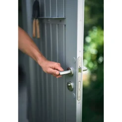 Casetta da giardino Biohort AvantGarde sp 0,5 mm 180x300x218 cm argento standard