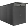 Casetta da giardino Biohort AvantGarde sp 0,5 mm 180x380x222 cm grigio 2 batt.